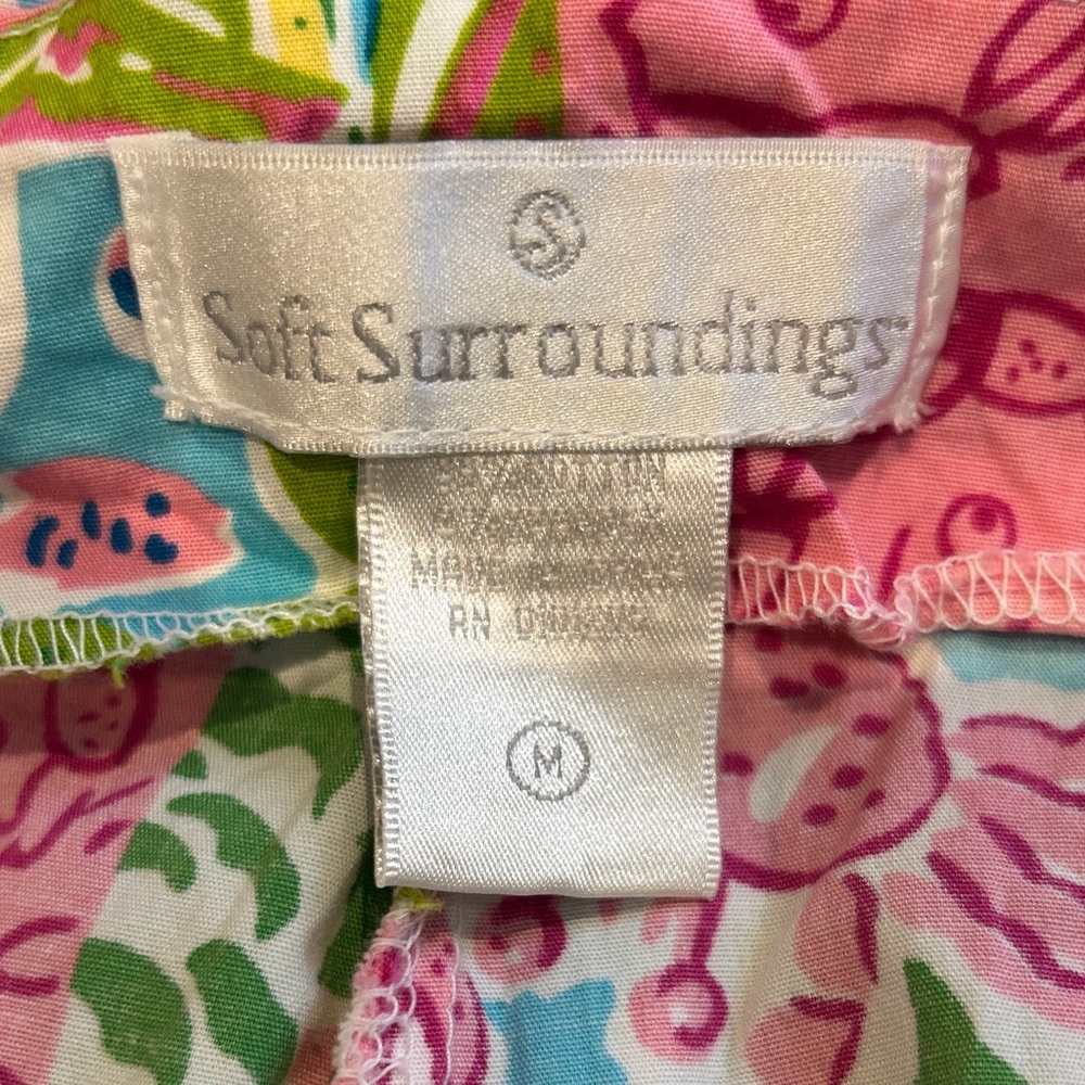 Soft Surroundings Patchwork Capri Pants Coastal C… - image 6